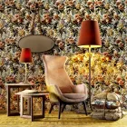 Dizajn kolltuk bergére në pëlhurë Grilli Wilde 100% e bërë në Itali Viadurini