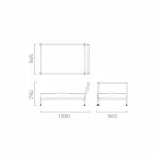 Kolltuk Shaise Longue me Dizajn Modern për Kopsht Made in Italy - Ontario1 Viadurini