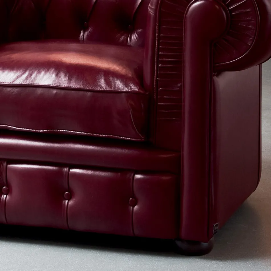 Kolltukë klasike me këmbë në formë qepe në dru ahu Prodhuar në Itali - Spassoso Viadurini