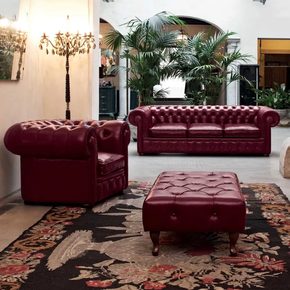 Kolltukë klasike me këmbë në formë qepe në dru ahu Prodhuar në Itali - Spassoso Viadurini