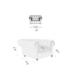 Kolltukë klasike me këmbë në formë qepe në dru ahu Prodhuar në Itali - Spassoso Viadurini