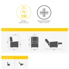 Kolltukë me bazë çeliku rrotulluese dhe mbështetëse këmbësh Prodhuar në Itali - Valentina Viadurini