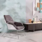 Kolltukë me bazë metalike, strukturë polipropileni dhe jastëkë prej pëlhure - tabletë Viadurini