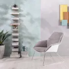 Kolltukë me bazë metalike, strukturë polipropileni dhe jastëkë prej pëlhure - tabletë Viadurini