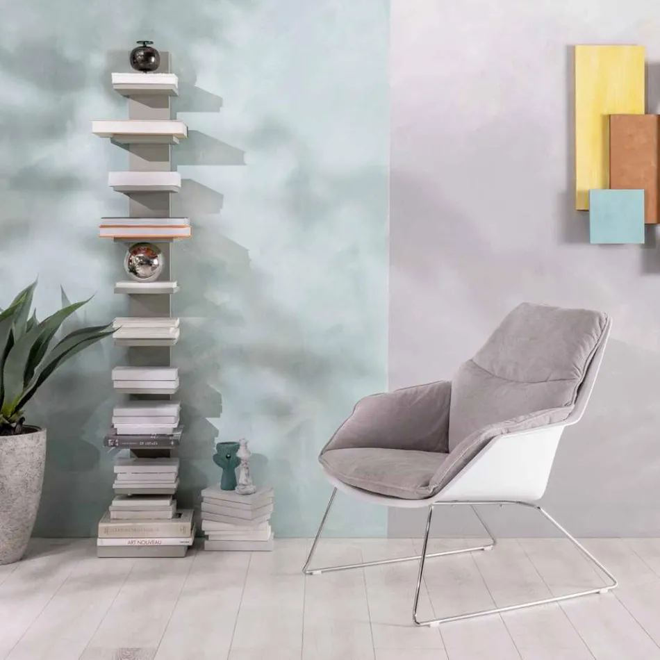 Kolltukë me bazë metalike, strukturë polipropileni dhe jastëkë prej pëlhure - tabletë Viadurini