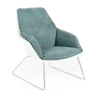 Kolltukë me bazë metalike, strukturë polipropileni dhe jastëkë prej pëlhure - tabletë Viadurini