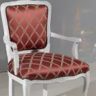 Kolltukë me Mbështetës dhe Strukturë në Dru të Bardhë Llak Prodhuar në Itali - Cat Viadurini