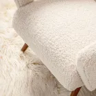 Kolltukë me Mbështetës krahësh në Ndenjëse prej gome dhe me efekt leshi - Patrizia Viadurini