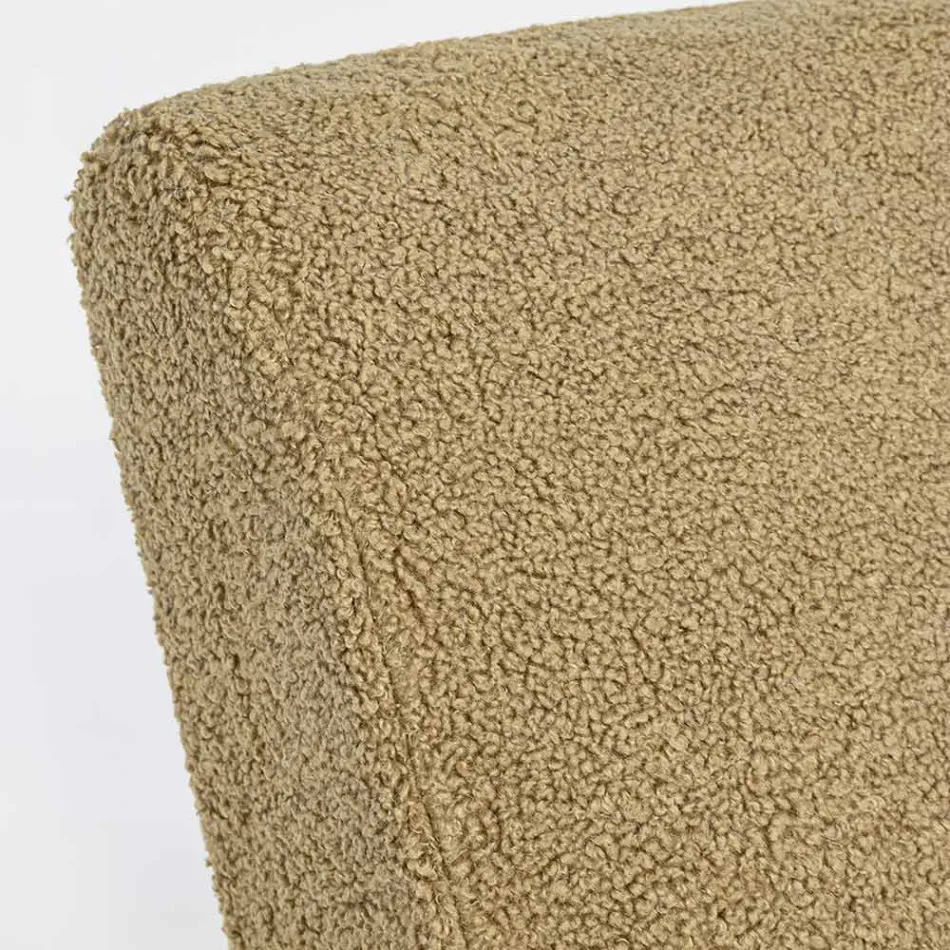 Kolltukë me Mbështetës krahësh në Ndenjëse prej gome dhe me efekt leshi - Patrizia Viadurini