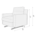 Kolltukë me jastëk sediljeje të mbushur me pendë dhe poliestër Prodhuar në Itali - Malizioso Viadurini