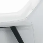 Kolltukë me Strukturë çeliku të zezë dhe sedilje Eko-Lëkurë Prodhuar në Itali - Modena Viadurini