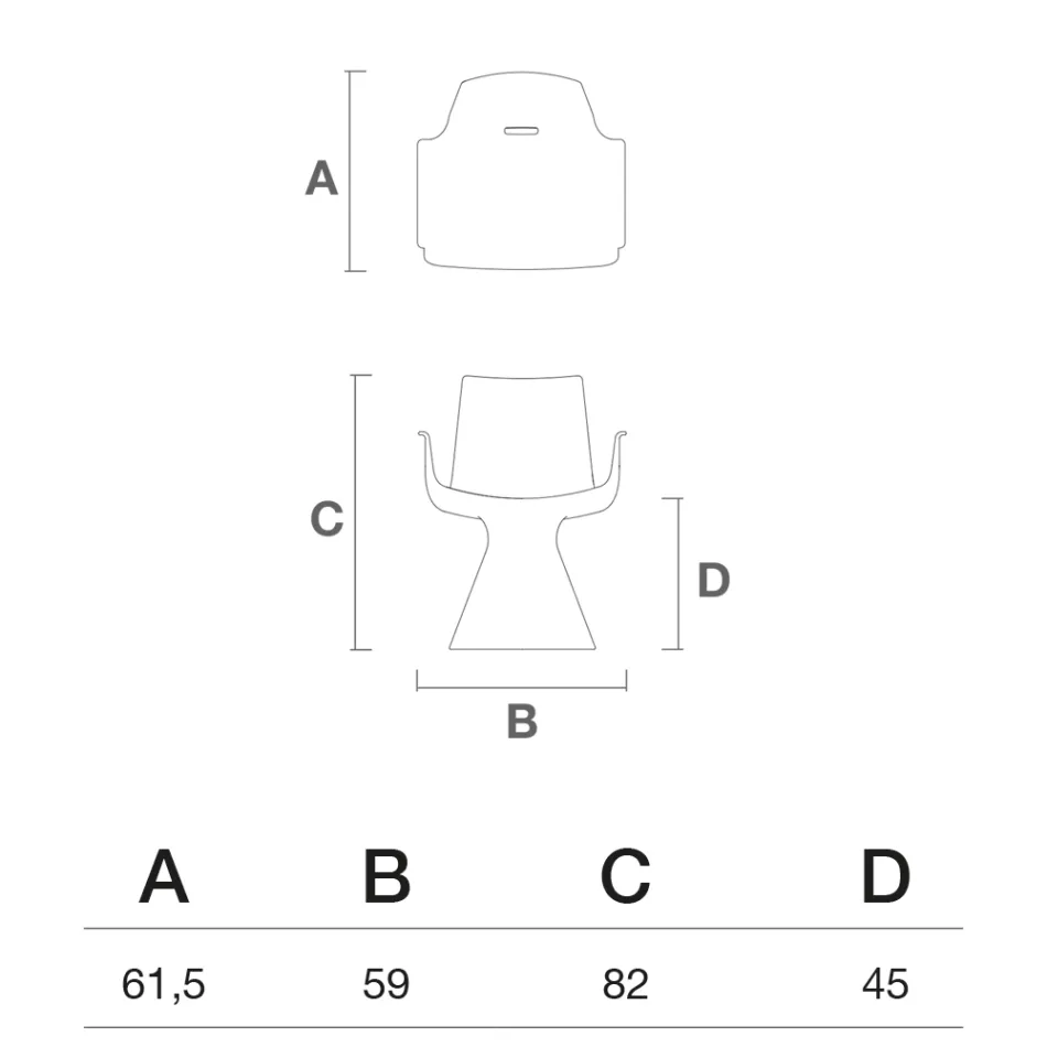 Kolltuk për jashtë me mbështetëse krahësh prej polietileni - Pishinë Viadurini