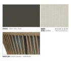 Kolltukë në natyrë me sedilje dhe jastëkë të endura - Kriket nga Varaschin Viadurini