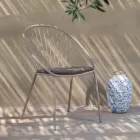 Kolltukë e jashtme e stivueshme në çelik Prodhuar në Itali 2 Copë - Sansa Viadurini