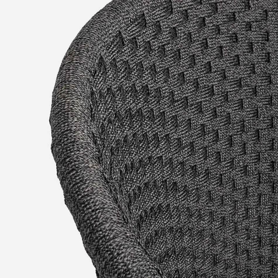 Kolltukë në natyrë në dru dhe litar me jastëk, Homemotion, 2 copë - Oskana Viadurini