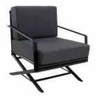 Kolltuk i jashtëm në dru natyral ose me shkëlqim ose me ngjyrë të zezë dhe jastëk Matt - Suzana Viadurini