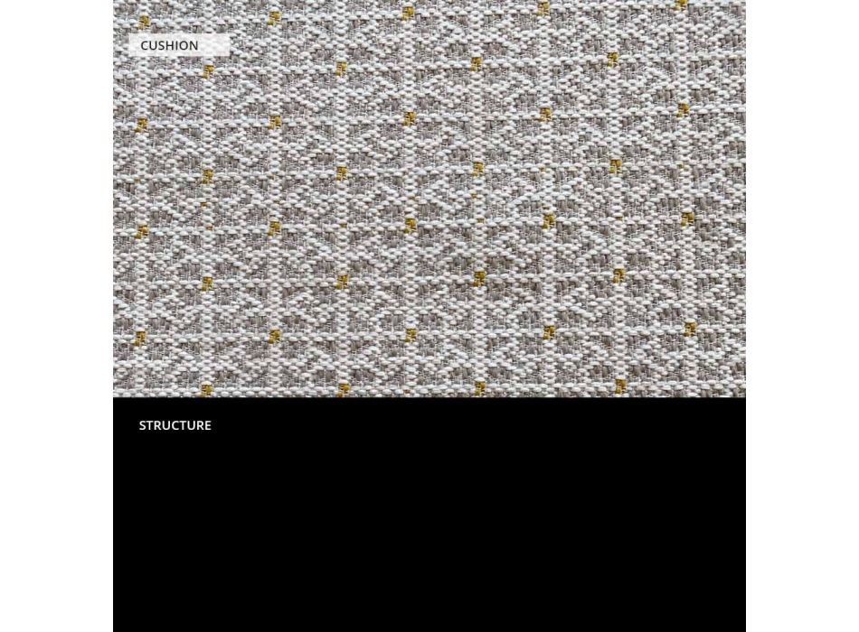 Kolltukë metalike në natyrë me jastëk luksoz Prodhuar në Itali - Karol Viadurini