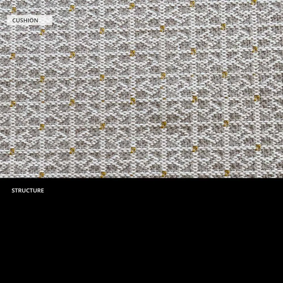 Kolltukë metalike në natyrë me jastëk luksoz Prodhuar në Itali - Karol Viadurini