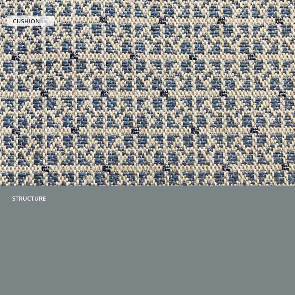 Kolltukë metalike në natyrë me jastëk luksoz Prodhuar në Itali - Karol Viadurini