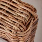 Kolltukë në natyrë në bastun prej palme kacavjerrëse natyrale me jastëkë të përfshirë - Keira Viadurini