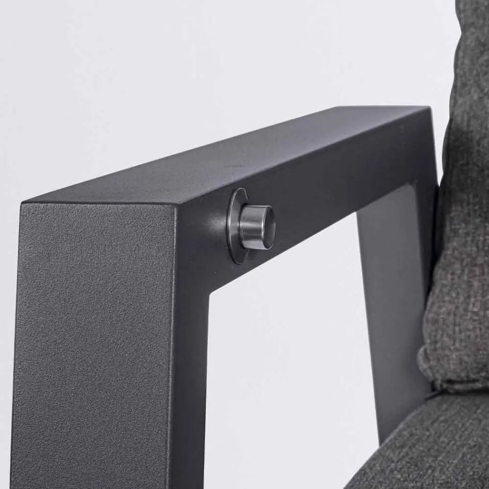 Kolltuku i mbështetur në natyrë në pëlhurë dhe alumin, 2 copë - Nathy Viadurini