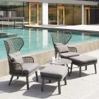 Varaschin Emma kolltuk i shtruar në natyrë i dizajnit modern Viadurini