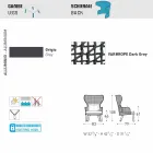 Varaschin Emma kolltuk i shtruar në natyrë i dizajnit modern Viadurini