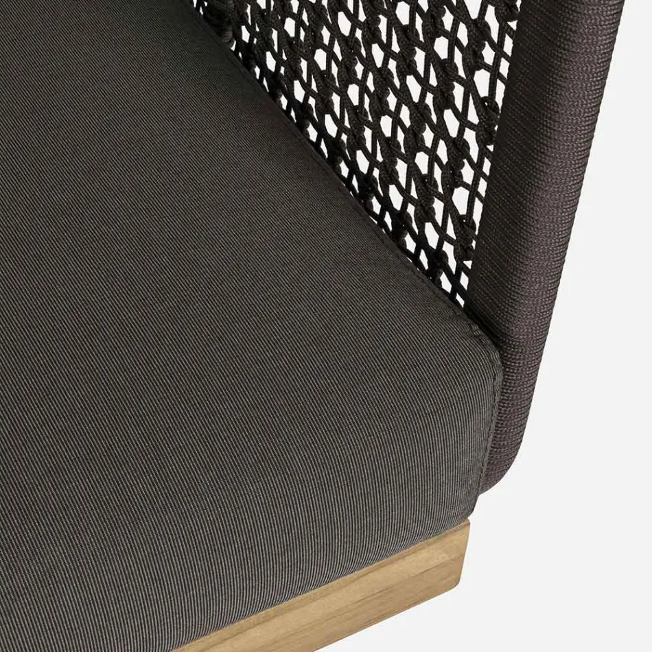 Kolltuku Kopshti me Bazë Tik dhe Mbështetës me Litar, Homemotion - Chantall Viadurini