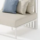 Kolltuku i kopshtit me sedilje prej pëlhure dhe strukturë alumini Prodhuar në Itali - Juliediv Viadurini