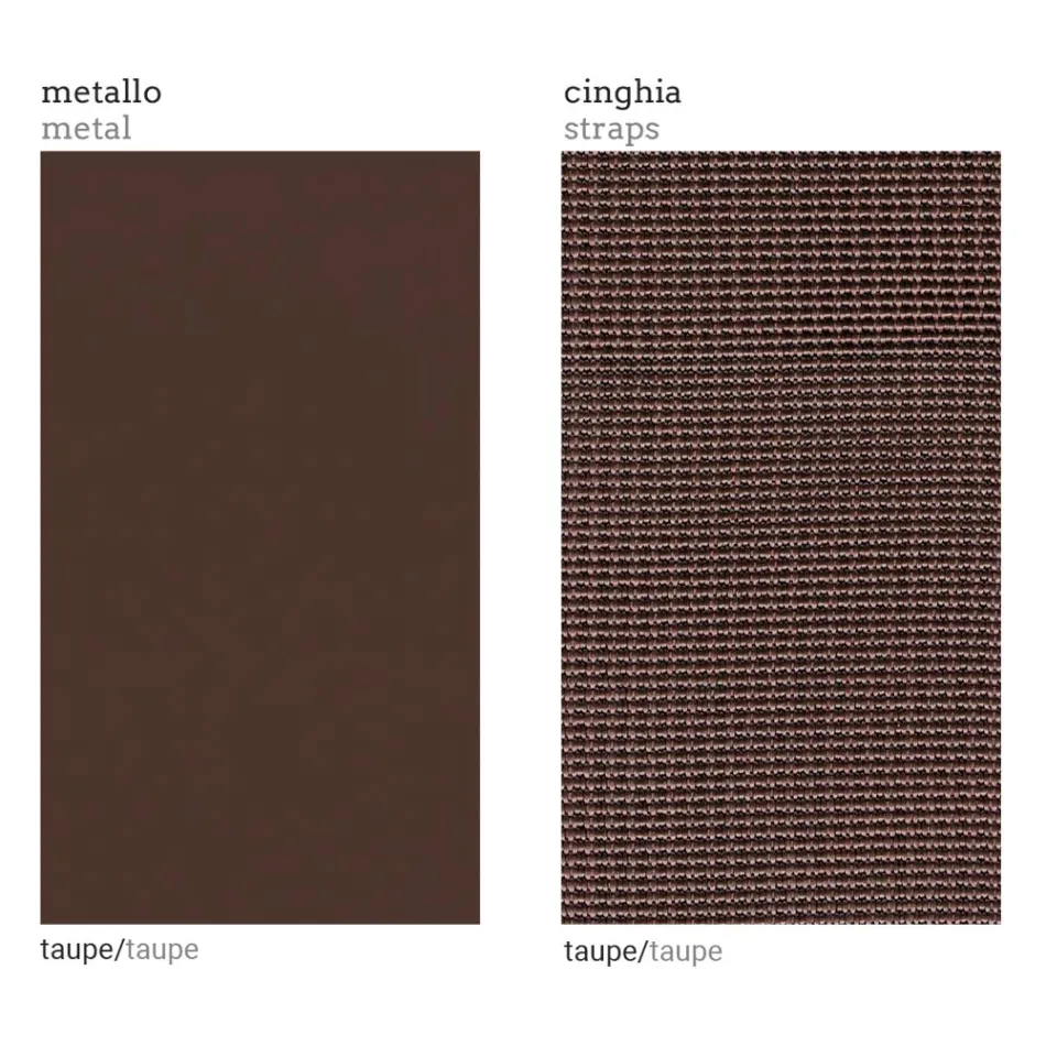 Kolltuku i kopshtit me sedilje prej pëlhure dhe strukturë alumini Prodhuar në Itali - Juliediv Viadurini