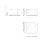 Kolltuku Kopshti me Strukturë Këndi të Djathtë Prodhuar në Itali - Rubik Viadurini