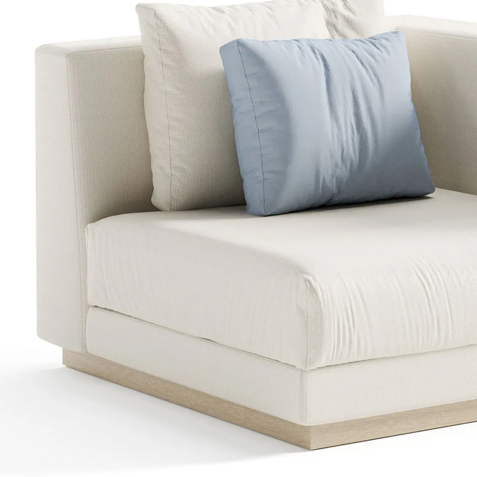 Kolltuku Kopshti me Strukturë Këndi të Majtë Prodhuar në Itali - Rubik Viadurini