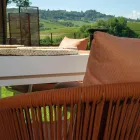 Karrige Kopshti me Kornizë Alumini dhe Litarë me Jastëkë - Tenda Viadurini