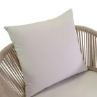 Karrige Kopshti me Kornizë Alumini dhe Litarë me Jastëkë - Tenda Viadurini