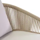 Karrige Kopshti me Kornizë Alumini dhe Litarë me Jastëkë - Tenda Viadurini