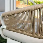 Karrige Kopshti me Kornizë Alumini dhe Litarë me Jastëkë - Tenda Viadurini