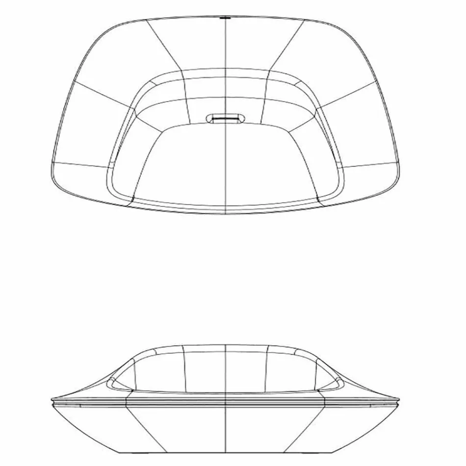 Kolltuk kopshtesh polietileni me dizajn bashkëkohor Ufo nga Vondom Viadurini
