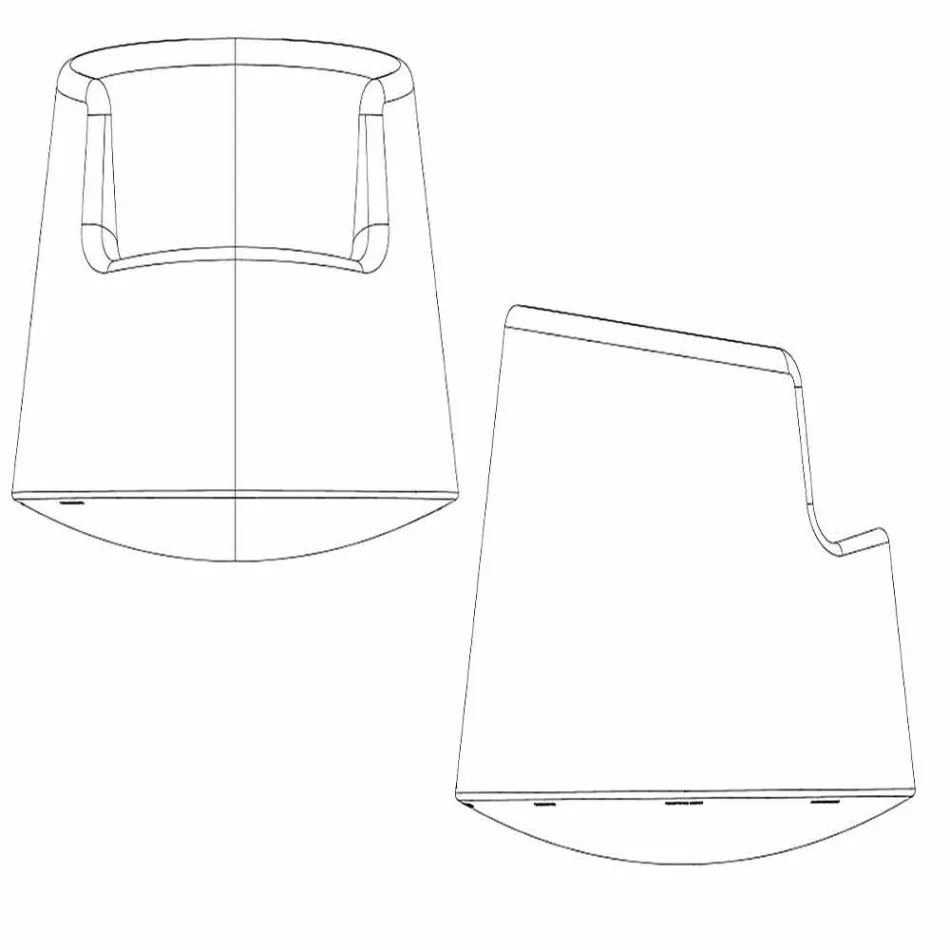 Kolltuk kopsht me dizajn modern Roulette Vondom në polietileni Viadurini