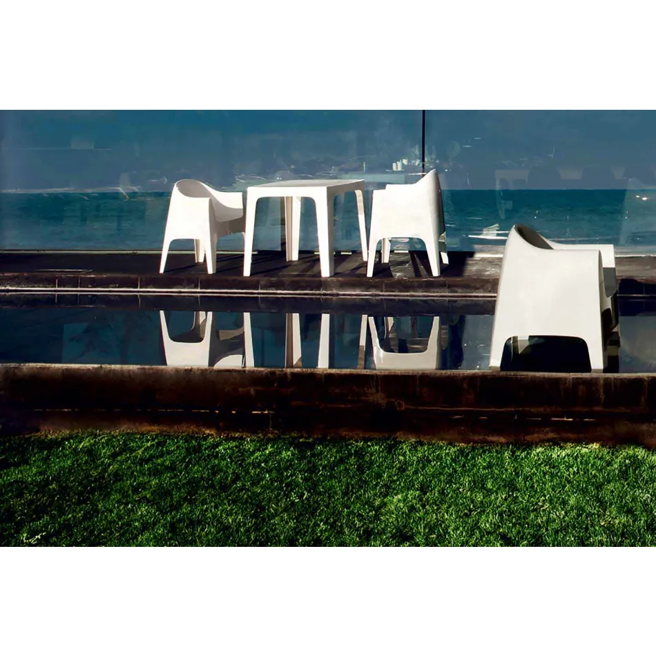 Solid nga kolltuku i dizajnit Vondom në polipropilen Viadurini