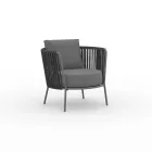 Kolltukë kopshti inox dhe mbështetëse me litar - Luxura Viadurini