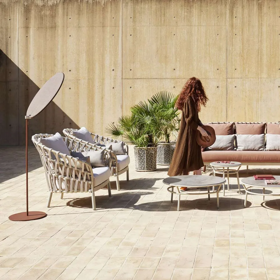 Kolltuku Kopshti Alumini Prodhuar në Itali - Emmacross nga Varaschin Viadurini