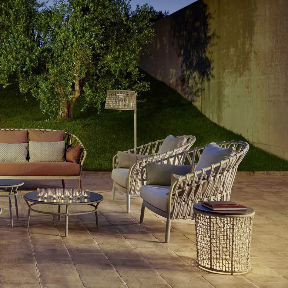 Kolltuku Kopshti Alumini Prodhuar në Itali - Emmacross nga Varaschin Viadurini