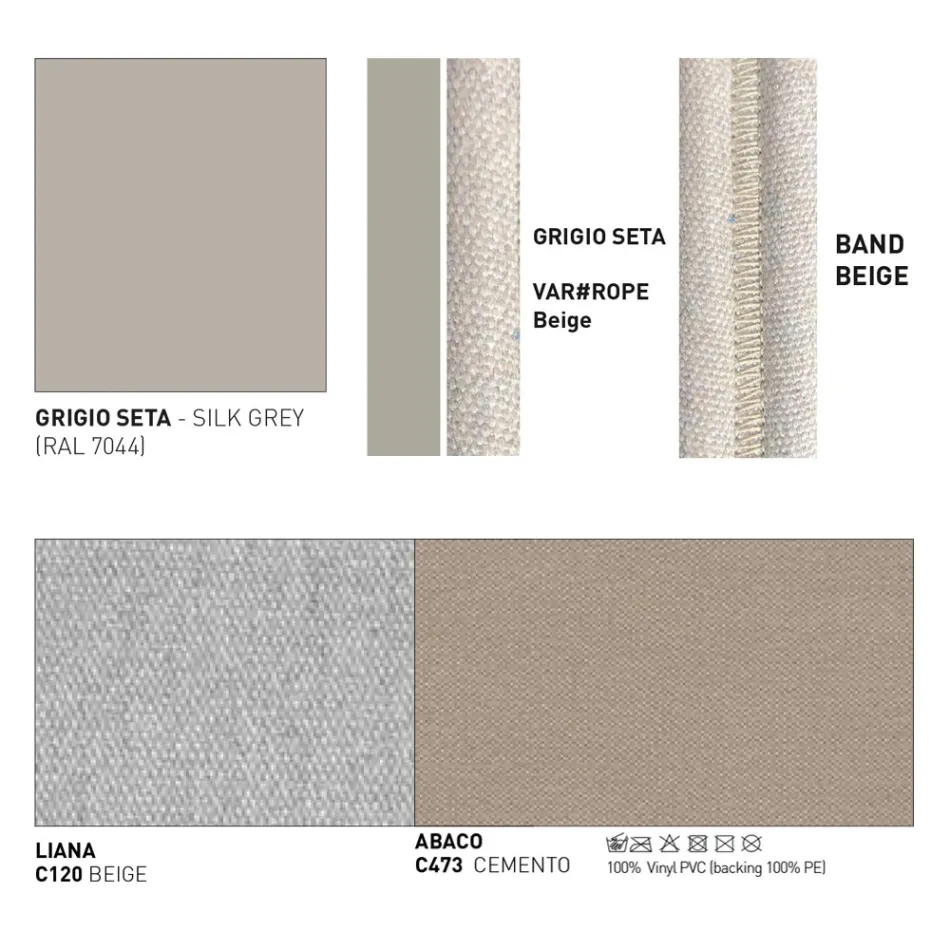 Kolltuku Kopshti Alumini Prodhuar në Itali - Emmacross nga Varaschin Viadurini