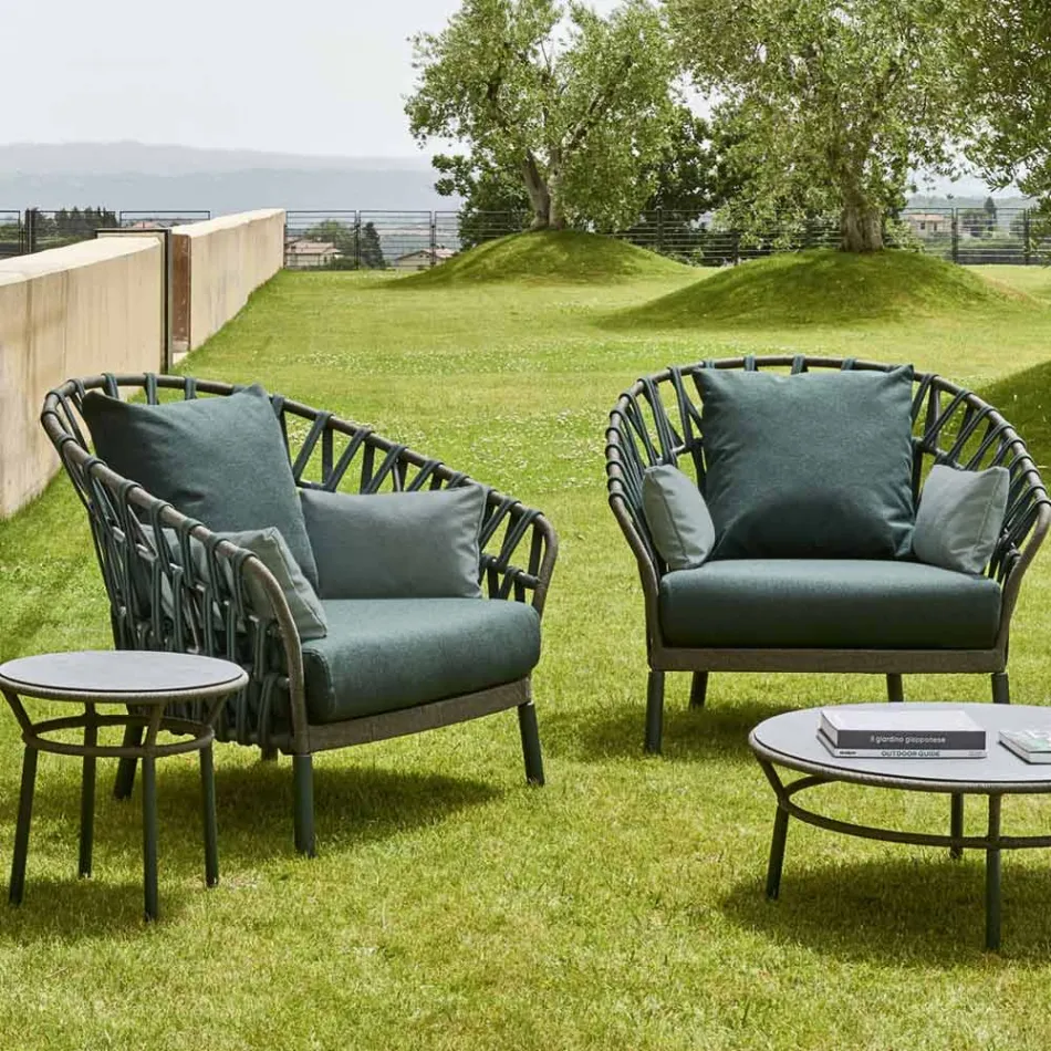 Kolltuku Kopshti Alumini Prodhuar në Itali - Emmacross nga Varaschin Viadurini