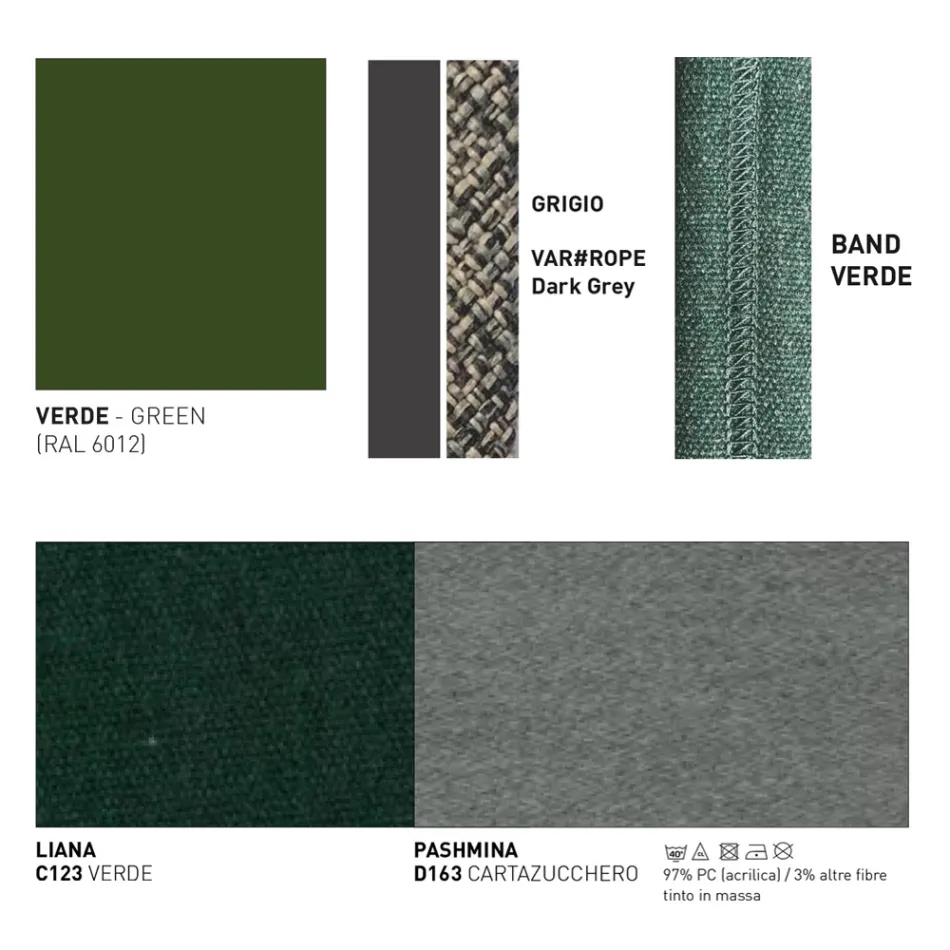 Kolltuku Kopshti Alumini Prodhuar në Itali - Emmacross nga Varaschin Viadurini