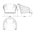 Kolltuku Kopshti Alumini Prodhuar në Itali - Emmacross nga Varaschin Viadurini