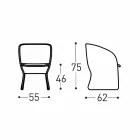 Kolltuk kopshtesh me fije sintetike të gërshetuara me ngjyra - Maat nga Varaschin Viadurini