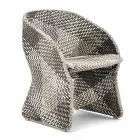 Kolltuk kopshtesh me fije sintetike të gërshetuara me ngjyra - Maat nga Varaschin Viadurini