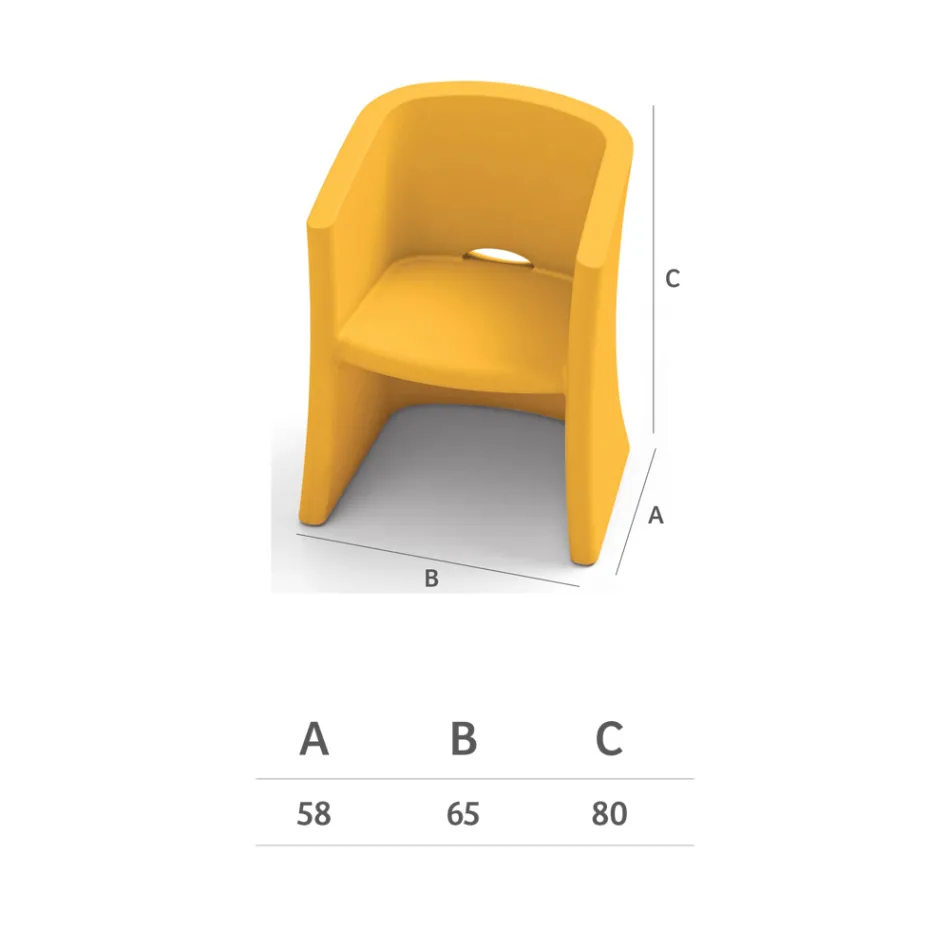 Kolltuku Kopshti nga Polietileni me Mbështetës Dorësh Prodhuar në Itali - Perez Viadurini