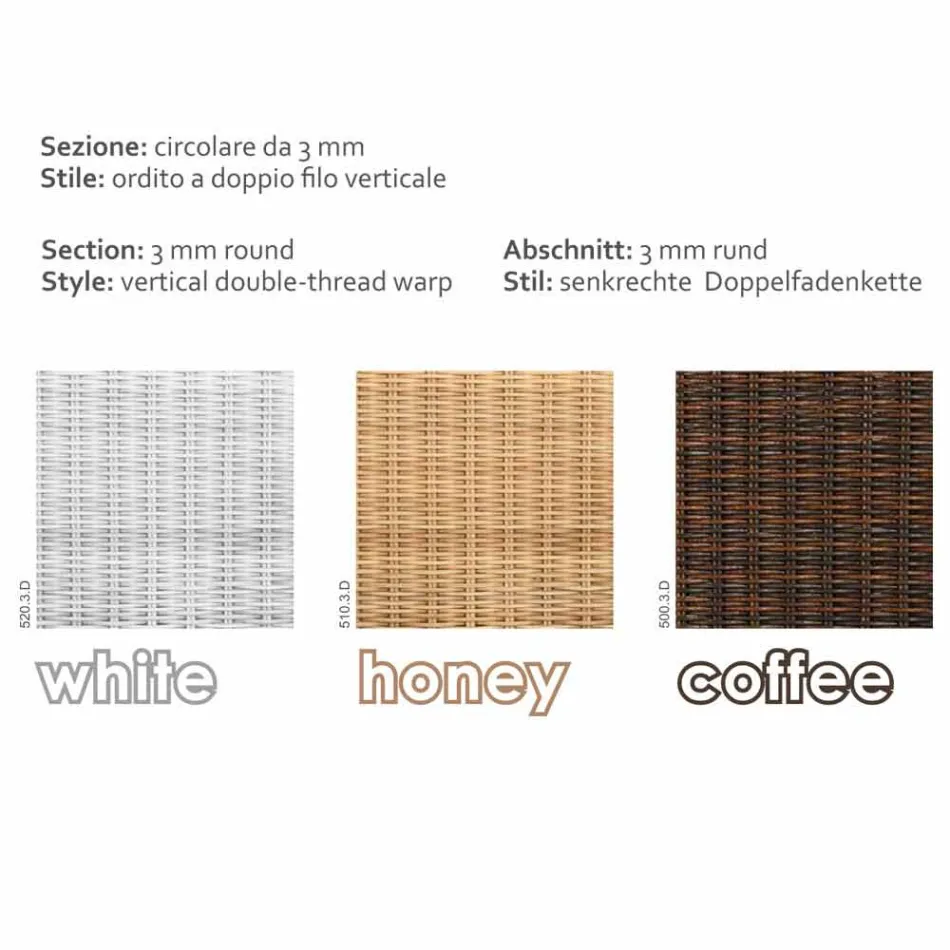 Kolltuk kopshti polietileni i punuar me dorë Viadurini